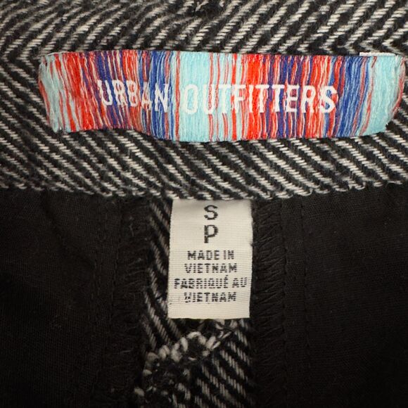 UO Urban Outfitters Chevron Wide Leg Pleated Trouser Pants Women's Size Small - Picture 3 of 7